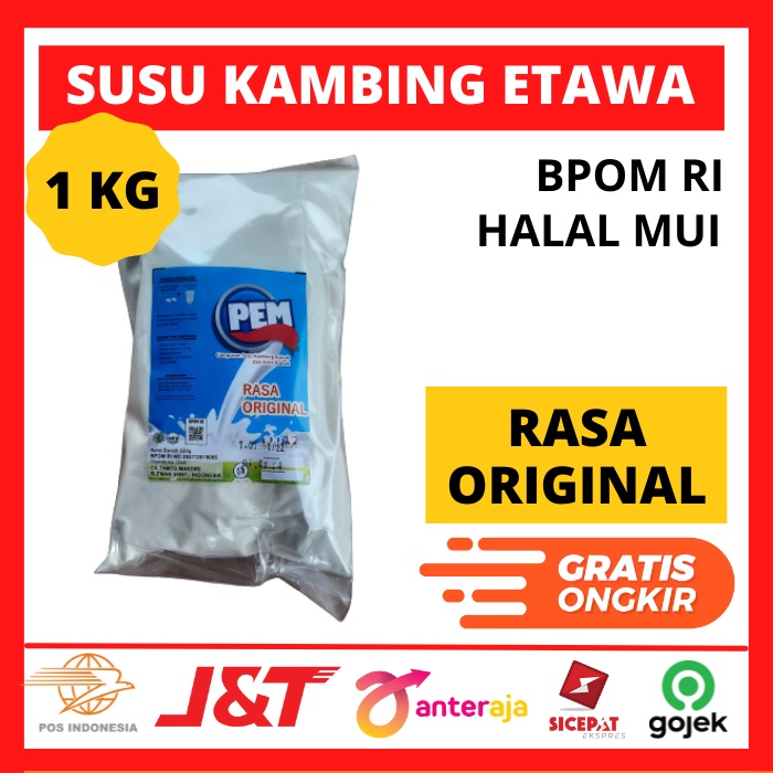 

Susu Kambing Etawa Bubuk 1kg Rasa Original Susu Bubuk Kambing Etawa