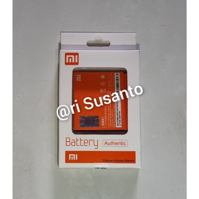 Baterai Xiaomi Redmi 1 / 1S / 2 / 2S BM41 BM-41 BM44 BM-44 Original 100%