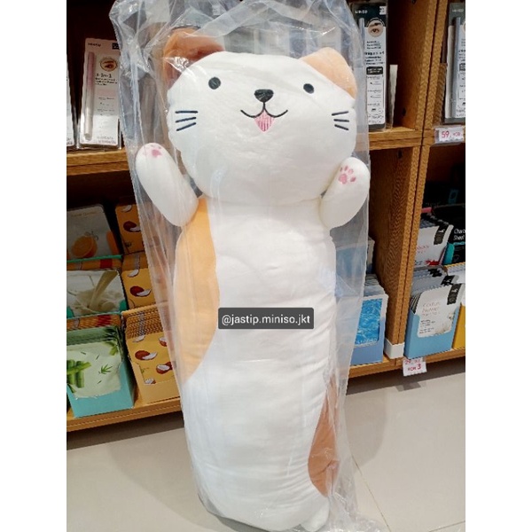 MINISO Boneka Kucing JUMBO / Guling Kucing JUMBO (sz.90cm)