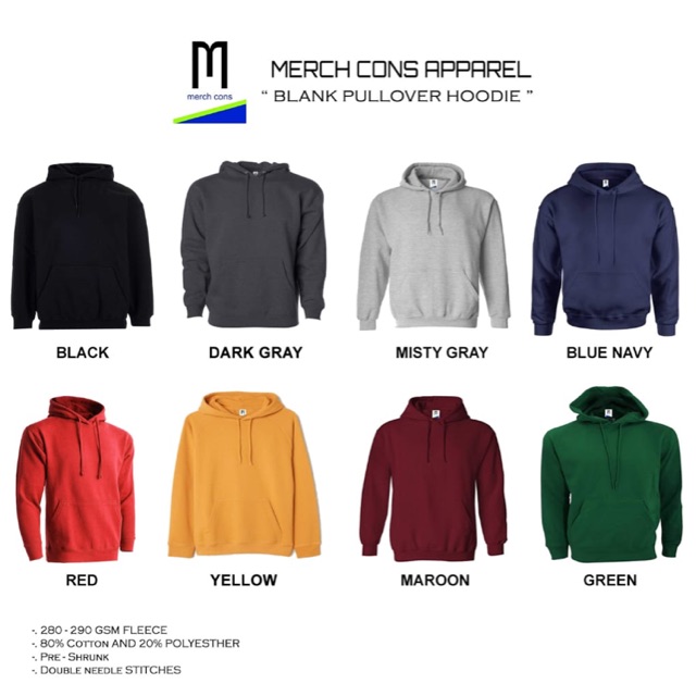 MERCHCONS BLANK HOODIE