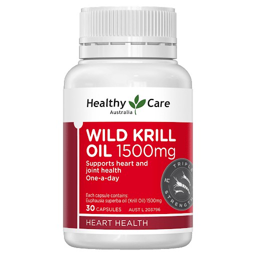 Healthy Care Wild Krill Oil 1500mg 30 Capsule