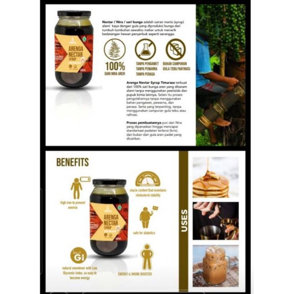 

ARENGA NECTAR SIRUP TIMURASA (GULA AREN CAIR COCOK UNTUK DIET) LOW GLIKEMIK INDEKS DIABETIC FRIENDLY HALAL MUI