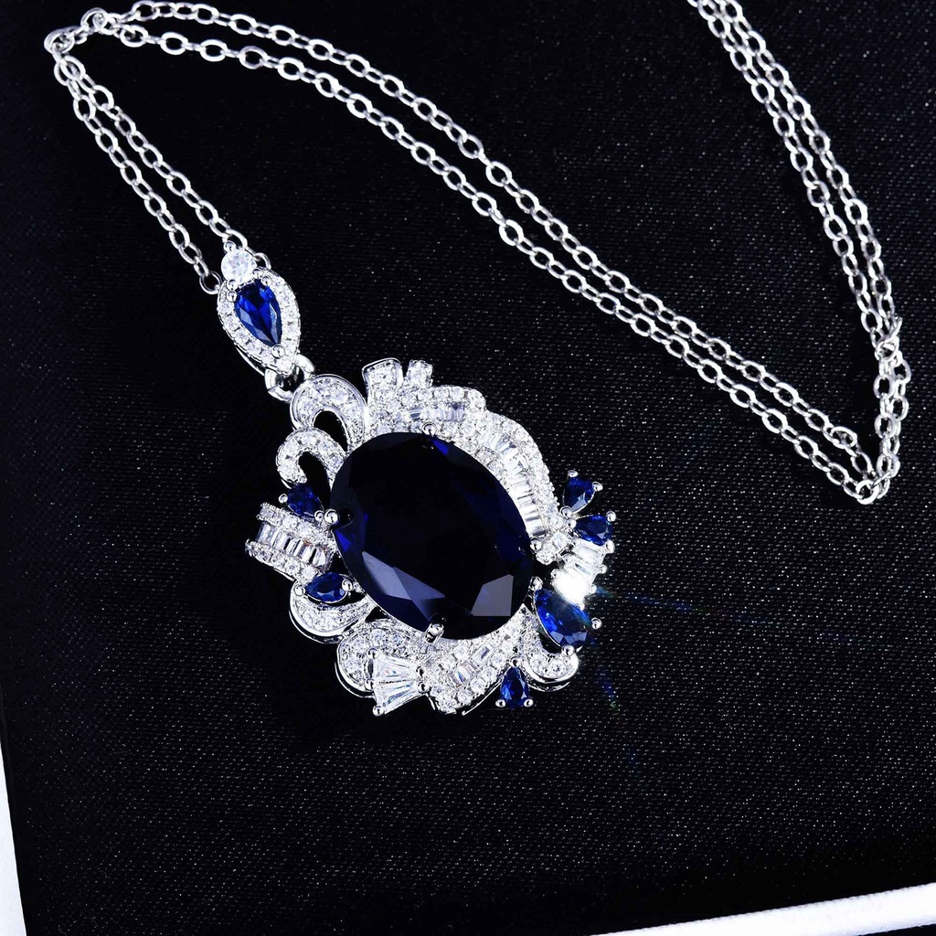 Hu Hu Hu Hu Hu Alat Bantu Pasang Kacamata♡ Anting Tusuk Gantung Wanita Desain Geometri Hias Tanzanite Imitasi Berkilau Untuk Banquet