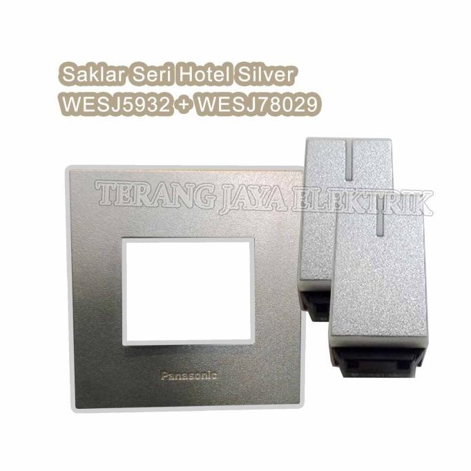 Saklar Seri Hotel Silver Wesj5932 + Wesj78029 Panasonic