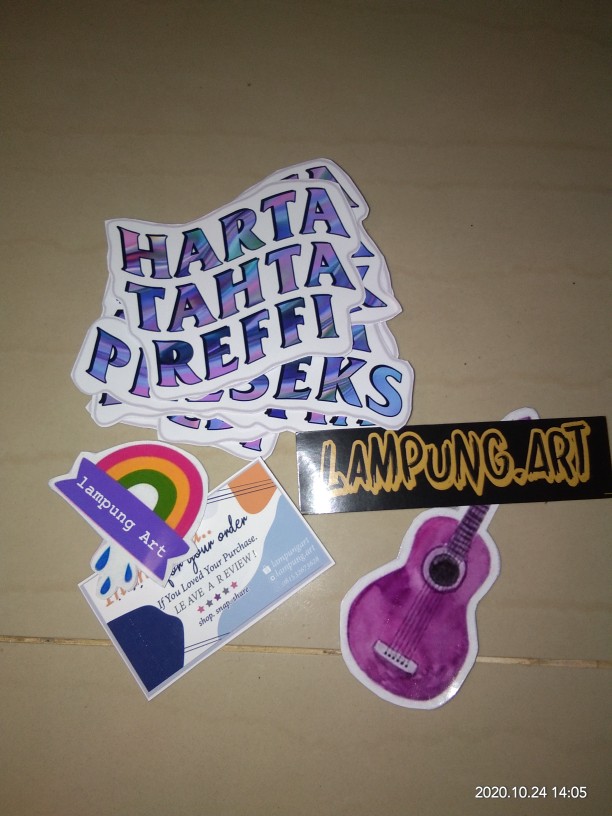 Stiker Harta Tahta Siapa(bisa Custom Bebas Tulisan Apa Saja)