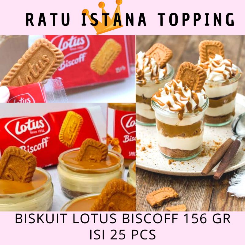 

LOTUS BISCOFF 250 GR BISKUIT TOPPING DESSERT BOX ALA BITTERSWEET