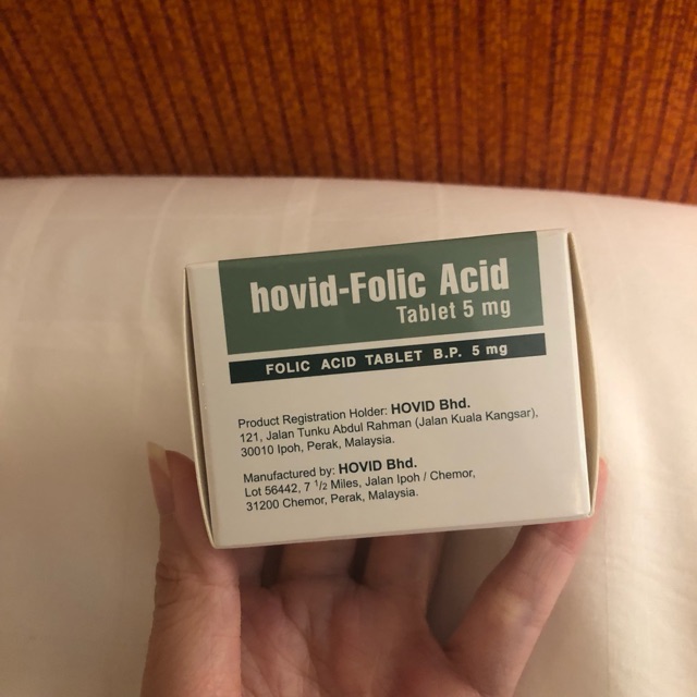 hovid folic acid tablet 5mg asam folat 5mg