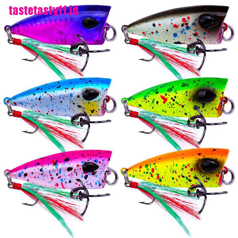 【TTID】4.3cm/4g mini popper lure trout lures ultralight fishing lure topwater Cr