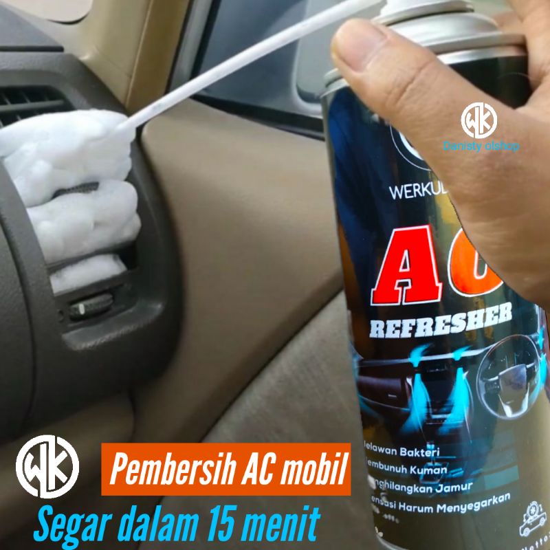 Pembersih AC mobil spray/anti bakteri/anti virus/Refresher WK  Mobil  Pengharum Ac  rumah/mobil