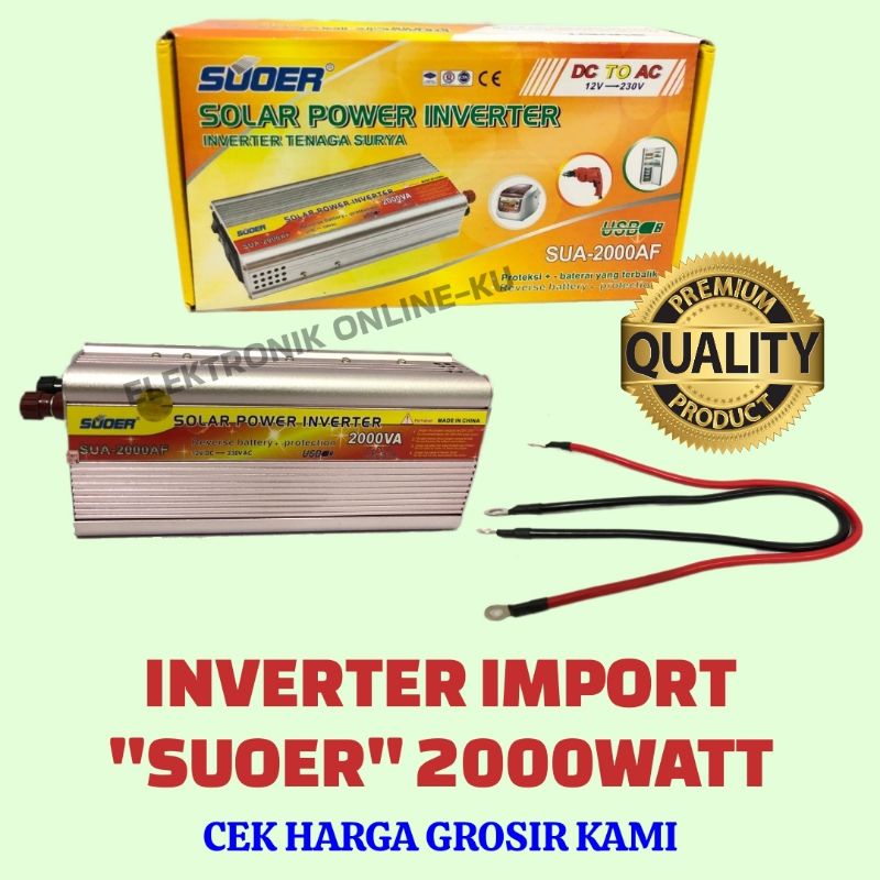 SOLAR POWER INVERTER SUOER 2000 WATT KW1