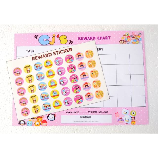 

Paket Reward Chart dan Reward Sticker REQUEST TULISAN DI KOLOM TASK ATAU LAINNYA