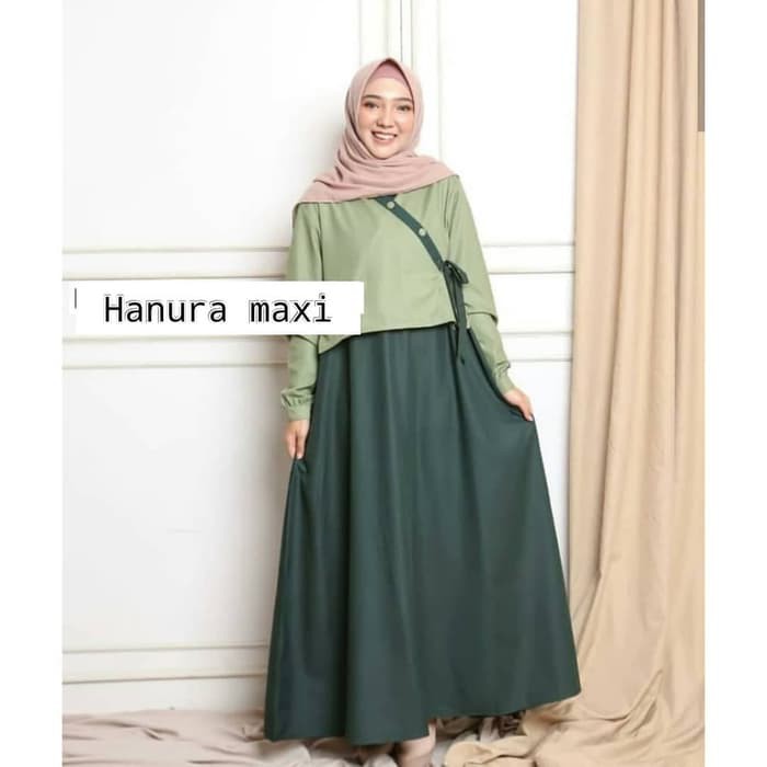 grosir HANURA MAXI | GAMIS | BAJU GAMIS WANITA | GAMIS REMAJA KEKINIAN termurah