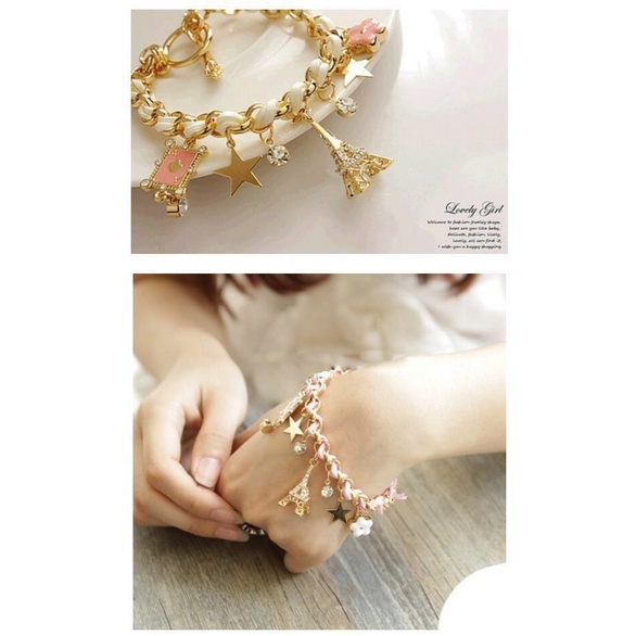 MORYMOSHI G18 Gelang Wanita Paris Fashion Aksesoris Korea