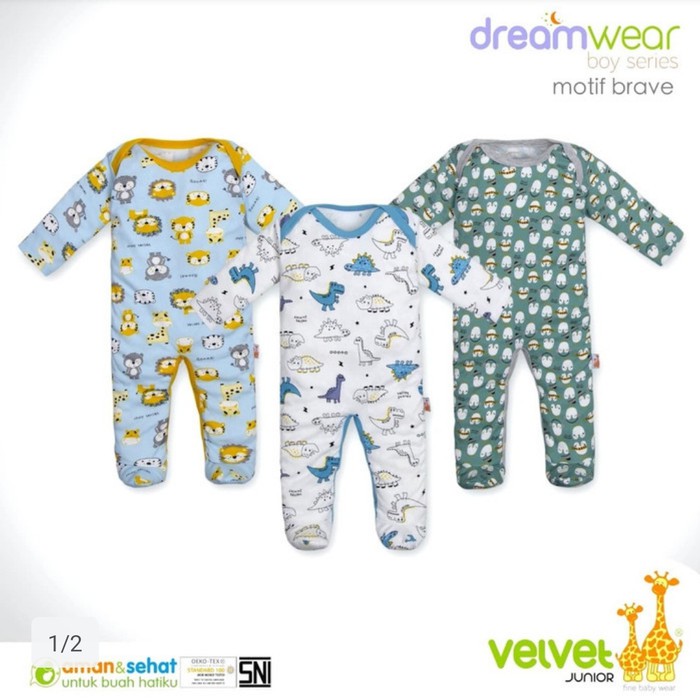 Makassar! Sleepsuit Dreamwear Velvet Oblong ( UK M / L )