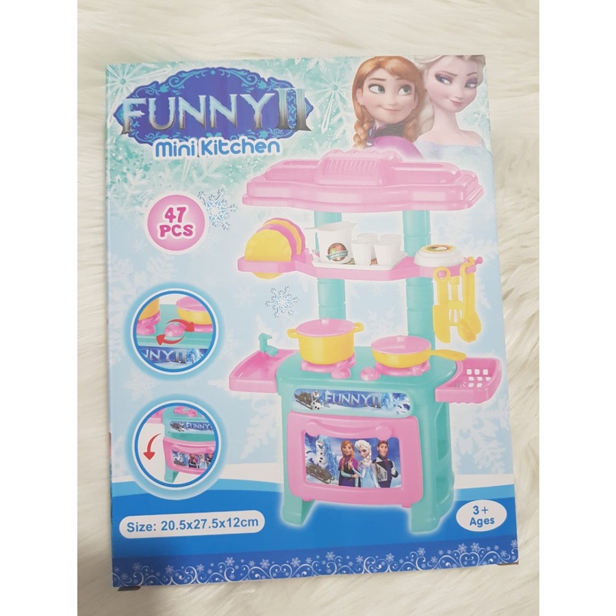 MAINAN MINI KITCHEN SET FROZEN - MAINAN DAPUR ANAK KITCHEN MINI 47 PCS - BC