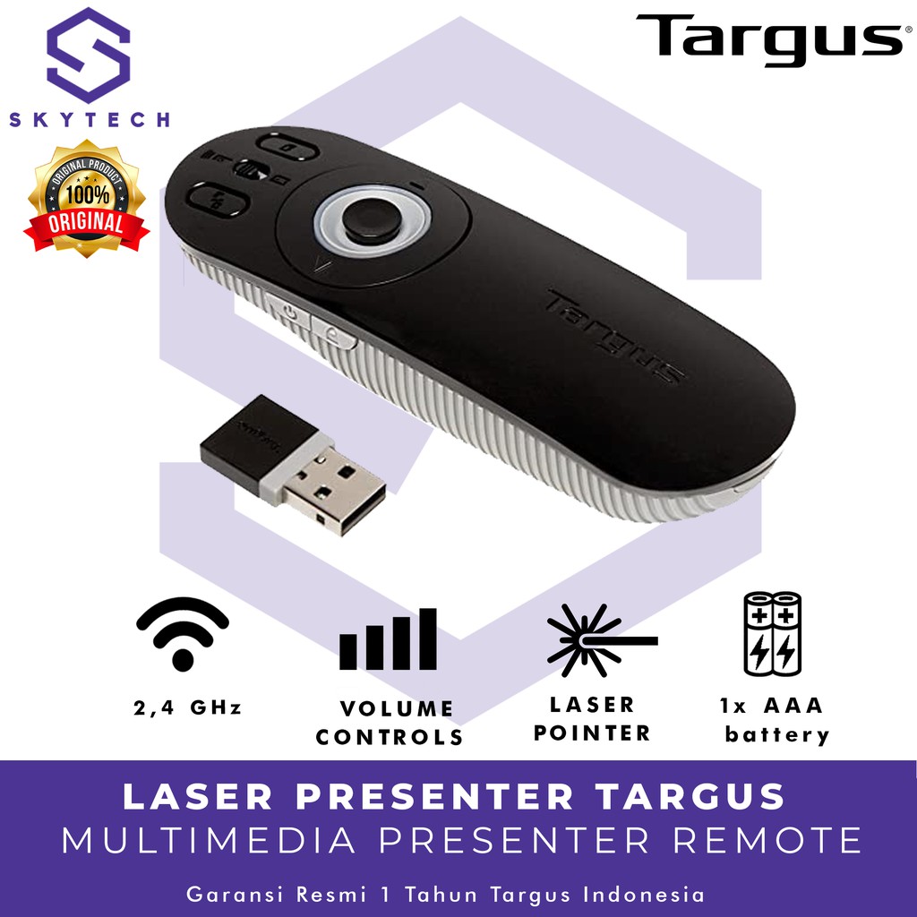 WIRELESS PRESENTER POINTER TARGUS AMP09AP ORIGINAL GARANSI RESMI