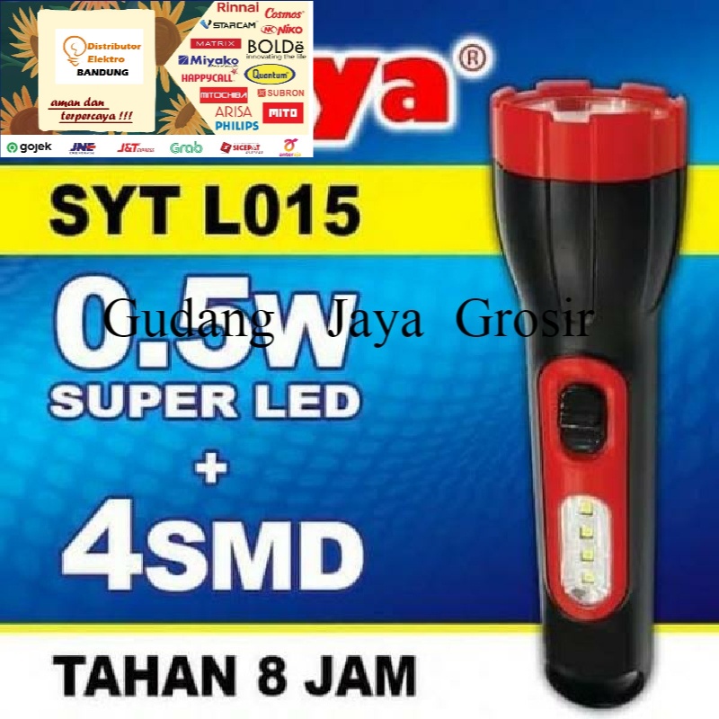 SURYA SYT L-015 LAMPU SENTER LED LAMPU EMERGENCY 2IN1