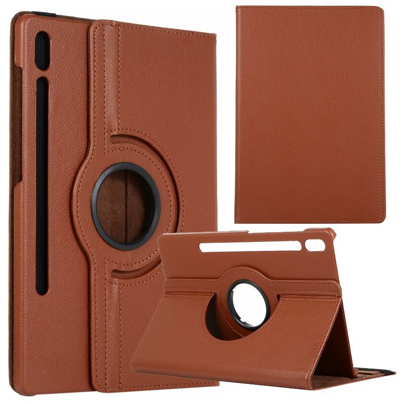 Samsung Tab S7 T870 Tab S8  Tab S7 Plus T970 Tab S7 Fe Tab S8 Plus Rotary Leather Stand Flip Cover C