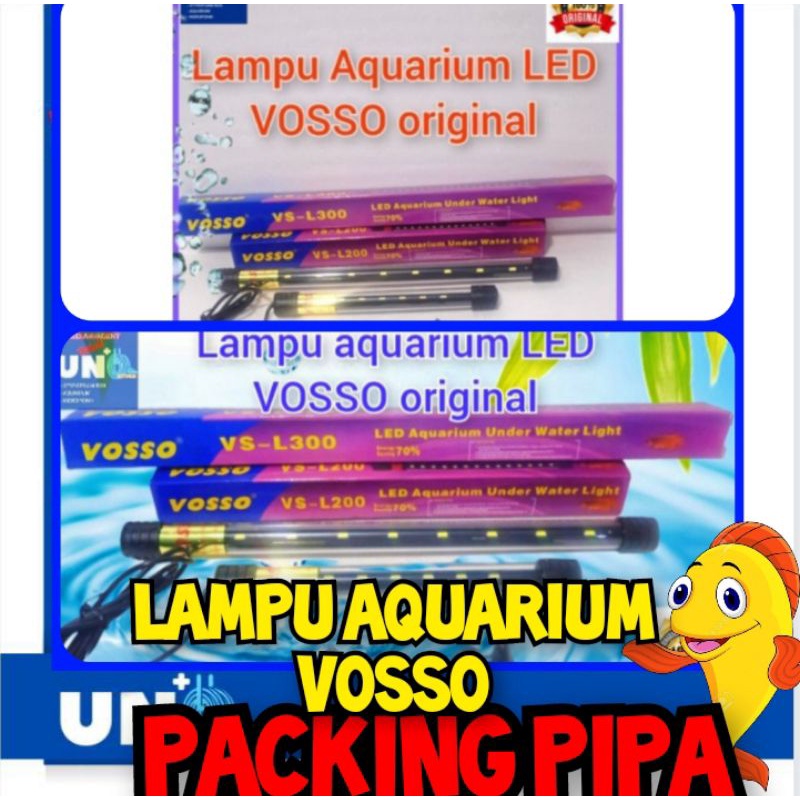 Lampu Aquarium LED VOSSO Original Hemat energi