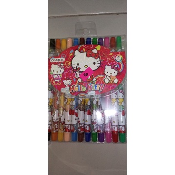 

Pastel Krayon putar / krayon panjang isi 12 warna / pensil warna / pencil warna