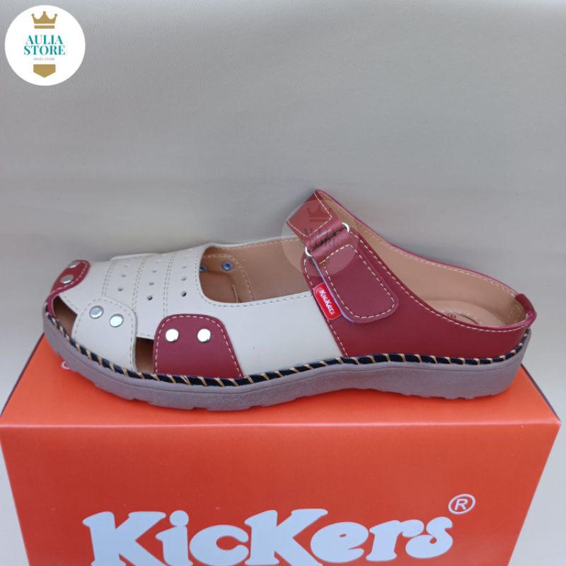 sepatu sandal /selop kickers wanita terbaru jumbo big size ukuran besar 41_45  sl hrv 05