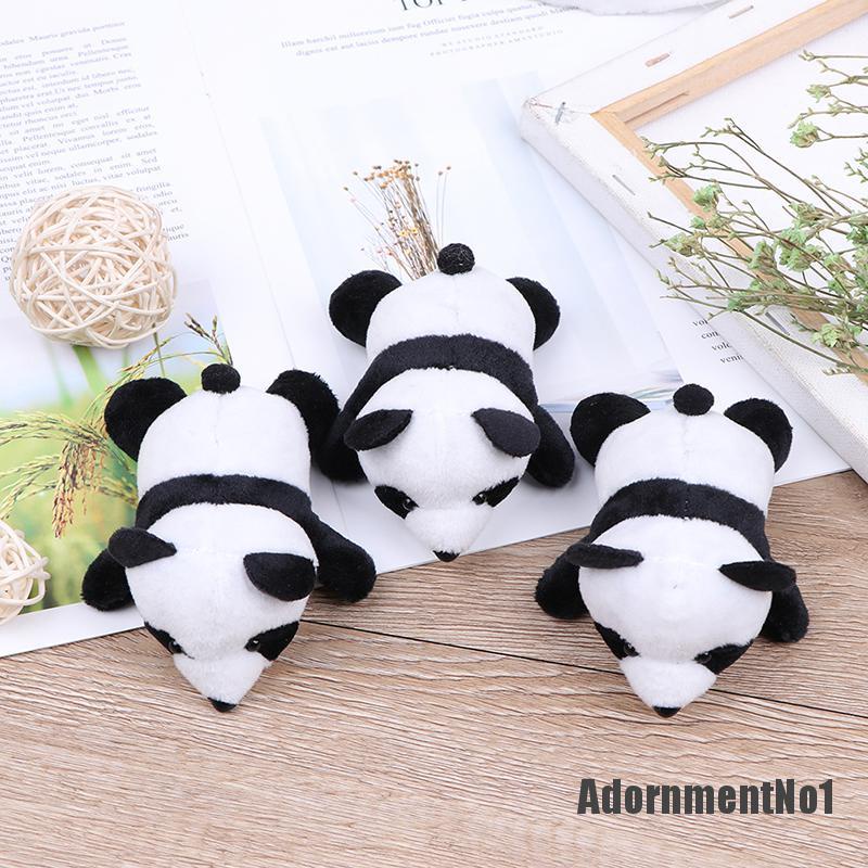 (Adornmentno1) Bros Pin Bentuk Panda Bahan Plush Untuk Wanita