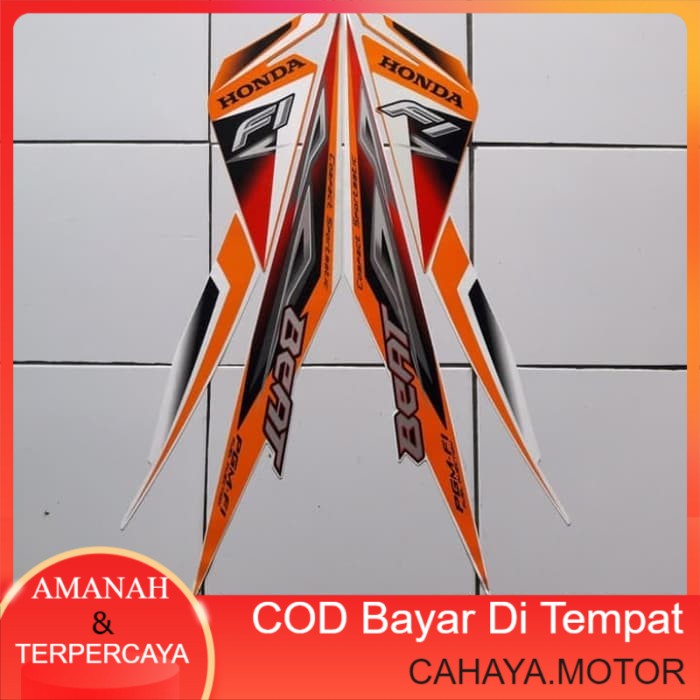 striping beat fi cw 2013 putih orange