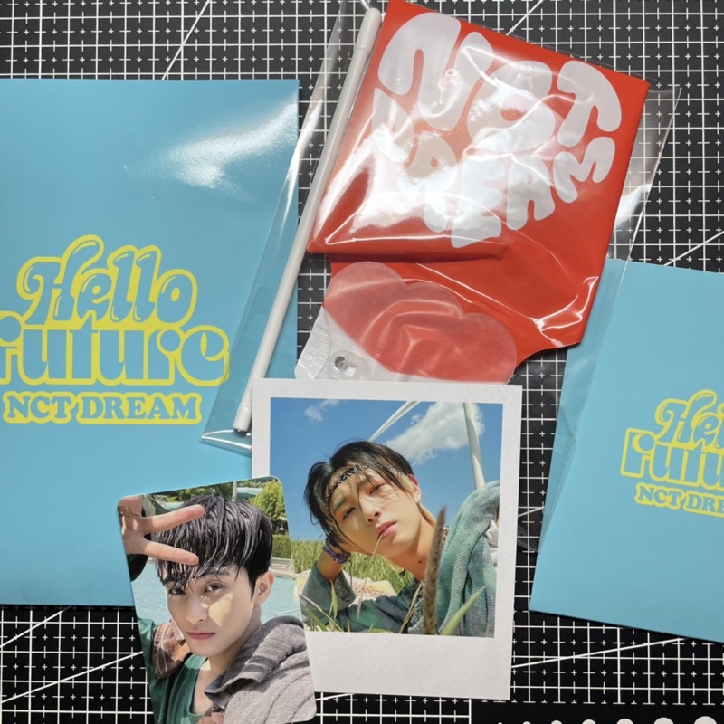wts unsealed md hello future photo + mini ballon set mark renjun