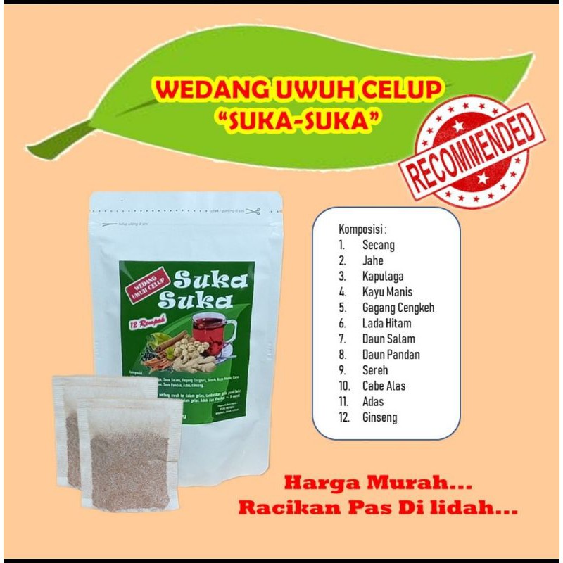 

[TERMURAH & REMPAH TERLENGKAP] WEDANG UWUH CELUP ISI 10 (43 Gram)