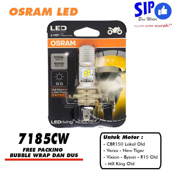 Lampu depan Motor LED Osram HS1 7185CW 12V 5/6W