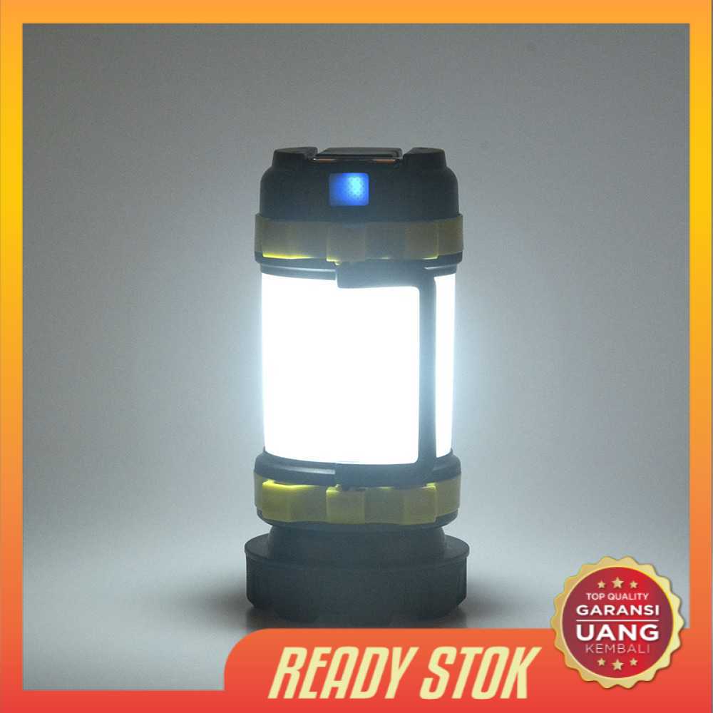 AEFJ Senter LED Powerbank USB Portable Super Bright 4 Modes Power Bank 40W T6