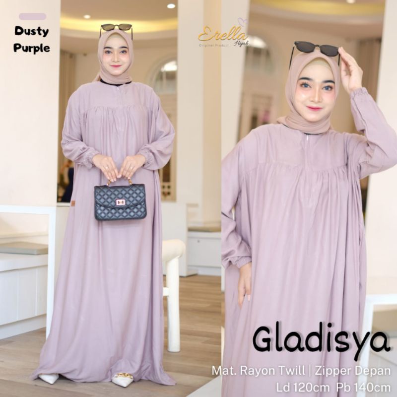 Gamis jumbo polos katun twill busui ld 120 longdres