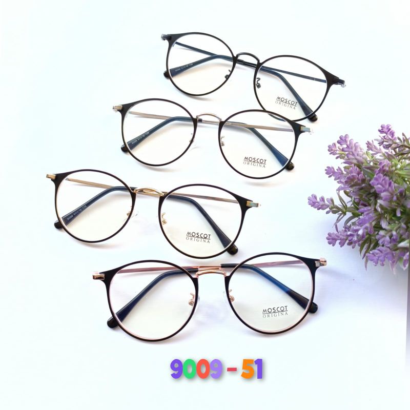 [BISA COD] Kacamata Photocromic Bulat Besi Antiradiasi Kacamata Photocromic Wanita Terbaru