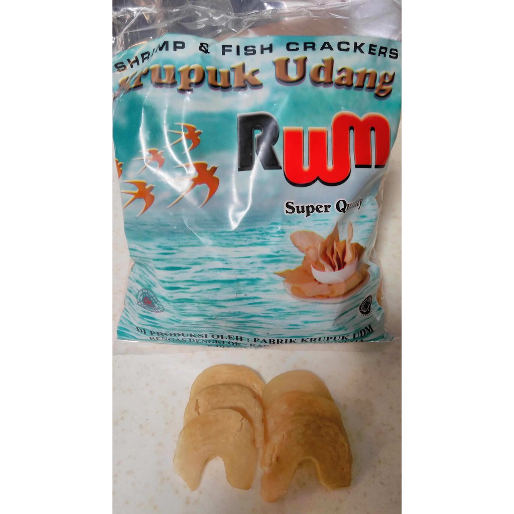 

Kerupuk Krupuk asli Udang RWM Khas Rengasdengklok Karawang 500gram