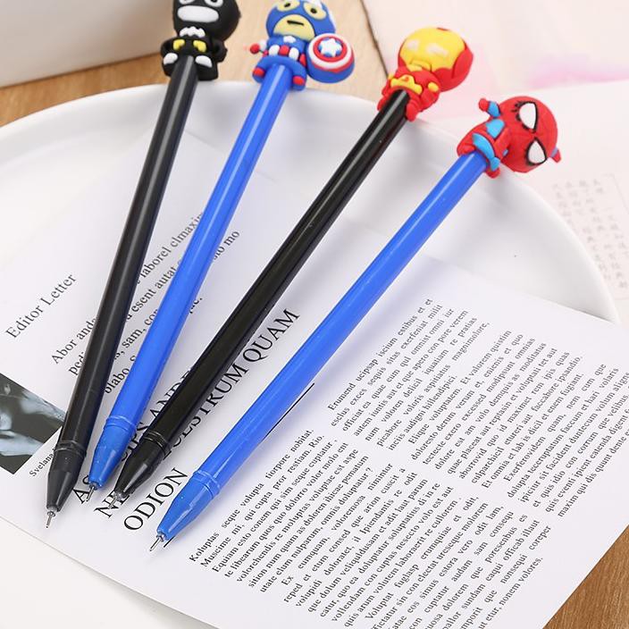 

READY COD 1 LUSIN PULPEN GEL MOTIF KARAKTER SUPERHERO LUCU IMUT / BOLPEN GEL KARAKTER PP124 3