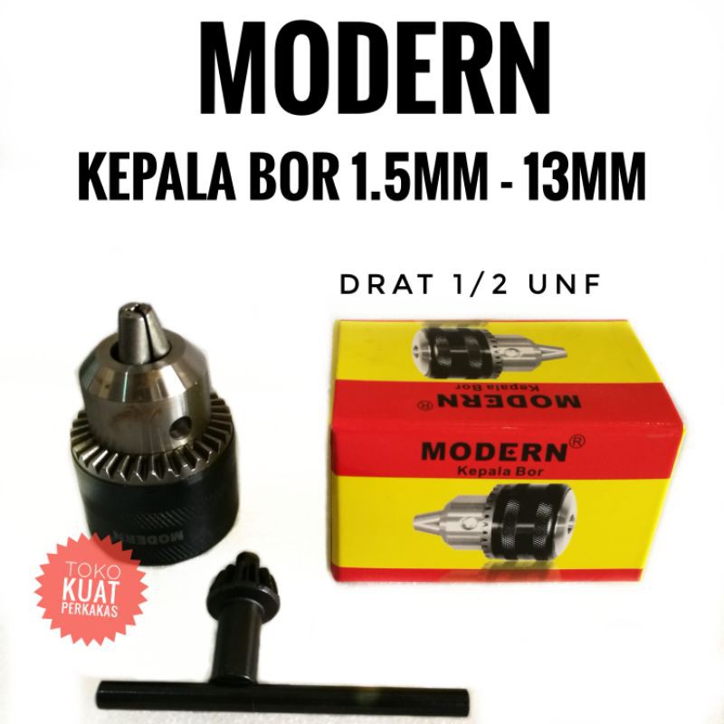 modern kepala dan kunci bor 13mm