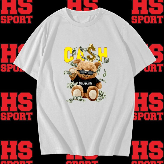 KAOS BEAR - BAJU BERUANG - TSHIRT BEAR - BAJU BEAR PAMER UANG CASH