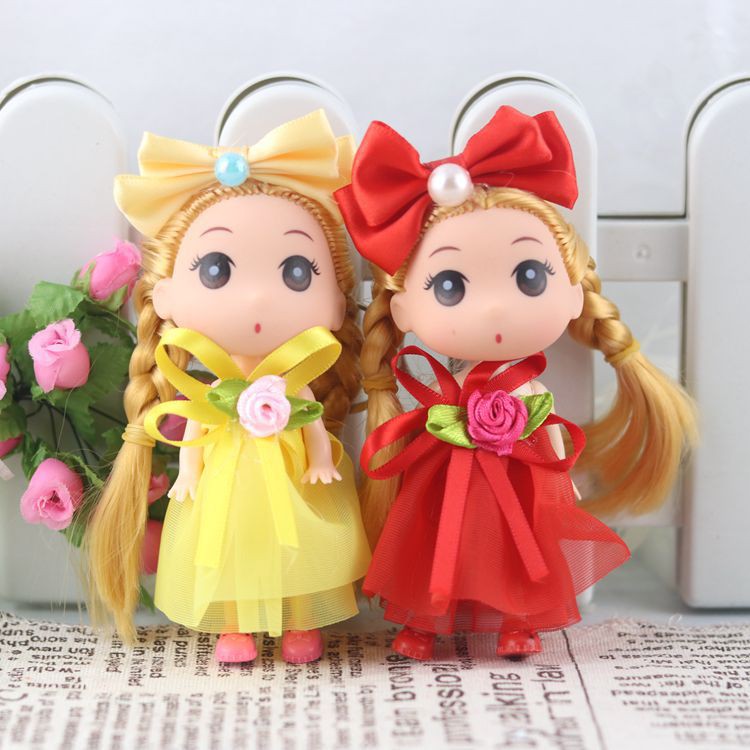 1 Pcs Random New Hot Sale 12 cm Boneka Lucu Barbie Mainan Tas Liontin Gantungan Kunci