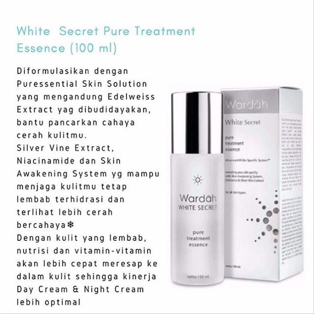 Wardah White Secret Pure Treatment Essence Indonesia