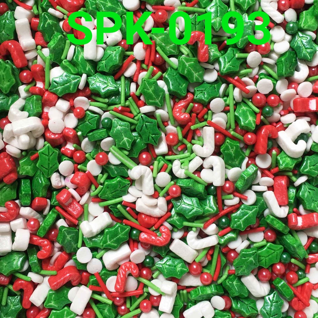 

SPK-0193 Sprinkles sprinkle sprinkel 1kg 1 kilo natal candycane daun yamama baking grosir murah sprinkles cake dekorasi mutiara trimit decoration story sprinklestory sprinklesstory sprinkle story yamama baking