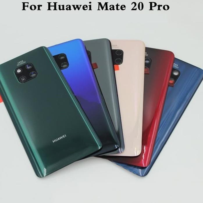 Huawei Mate 20 Pro Original Backdoor Back Cover Case Housing Glass Hitam