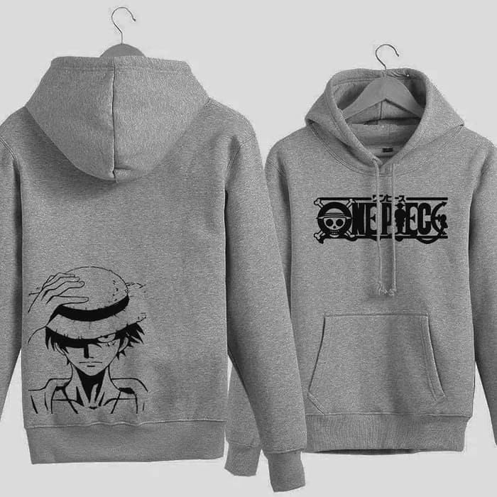 Bagus Banget Huf Hoodie Sweater Pria  Sweater Hoodie Anime One Piece Luffy  N31U8