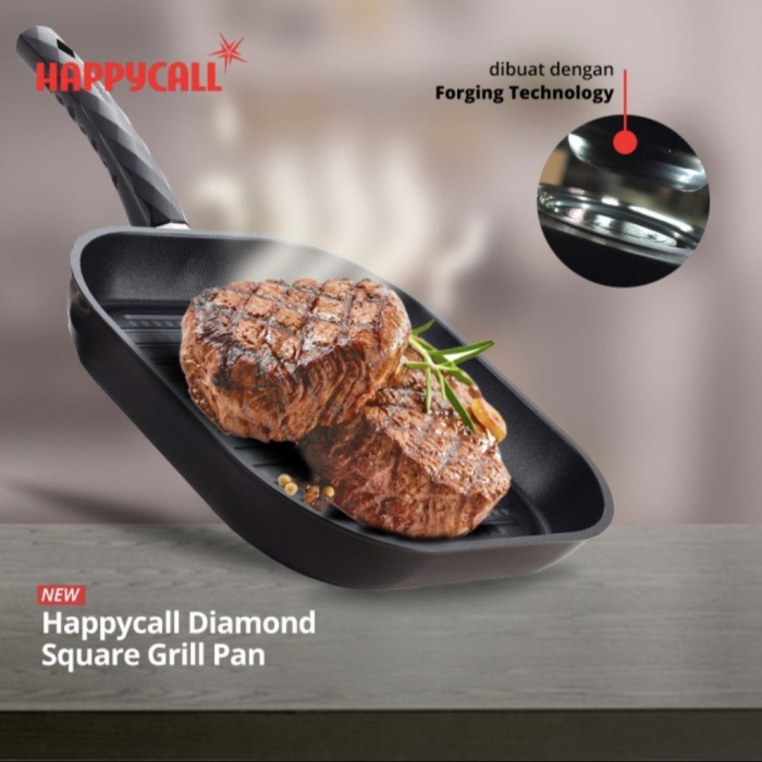 Happy Call Original Diamond Square Grille Pan 28cm Made In Korea