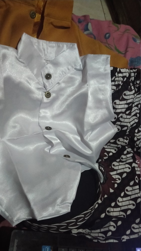 Beskap Sikepan Anak / Beskap Hewes Anak / Beskap+celana Batik Putih+blangkon Samurai / Beskap Balita