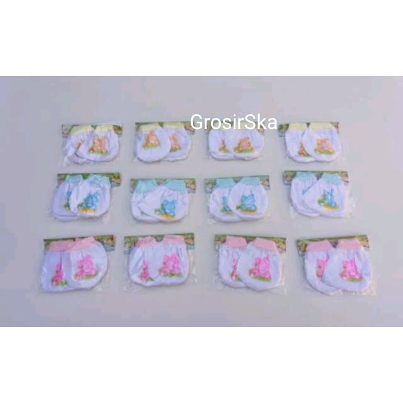 Set Sarung Tangan &amp; Kaki Bayi Murah 12 pcs