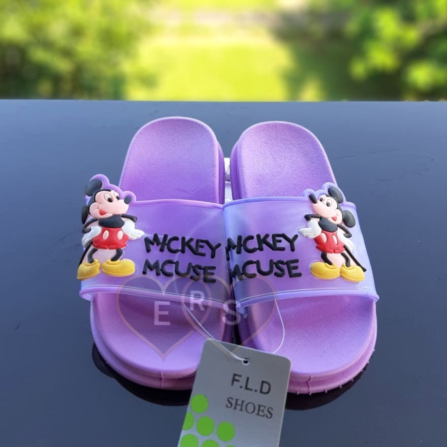 TOKOERS Sandal Anak Perempuan / Sandal Selop Anak Import Umur 4 5 6 tahun - Sandal Jelly Mickey Mouse - XNY8839-2