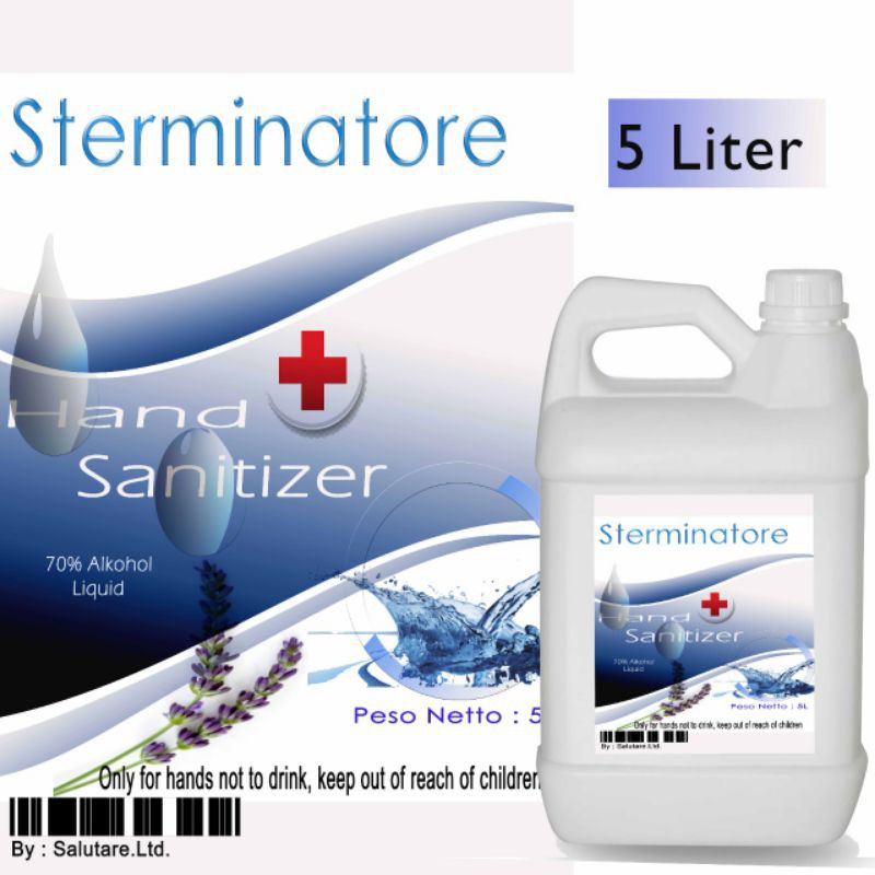 hand sanitizer 5 liter alkohol 70% aman di kulit lembut dan cepat kering