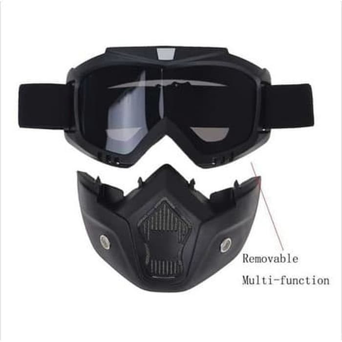 PROMO! Goggle Mask Modular Kacamata Masker Helm Motor Retro Bogo JPN Cargloss Paintball Goggles Cros