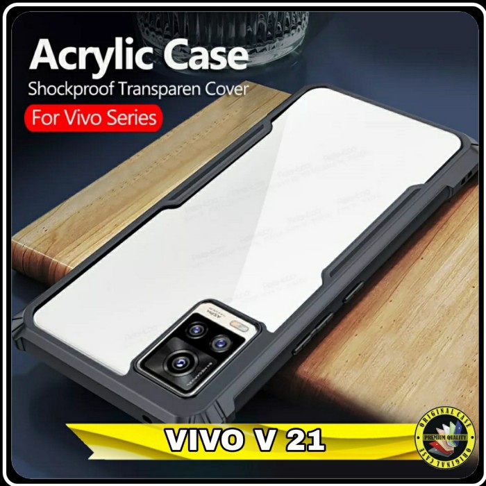 Case Vivo V 21 Softcase AIRBAG Transparan Shockproof Amor