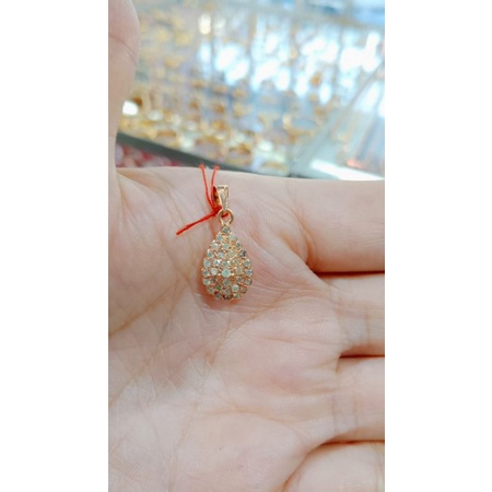 Liontin Labu Berlian medan Asli